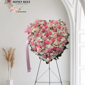 Heart Funeral Flowers