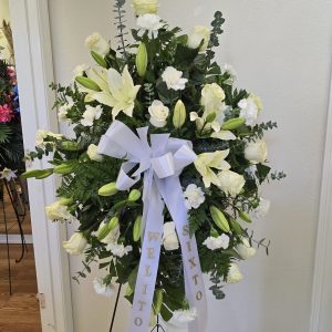 White Lily Sympathy Flowers